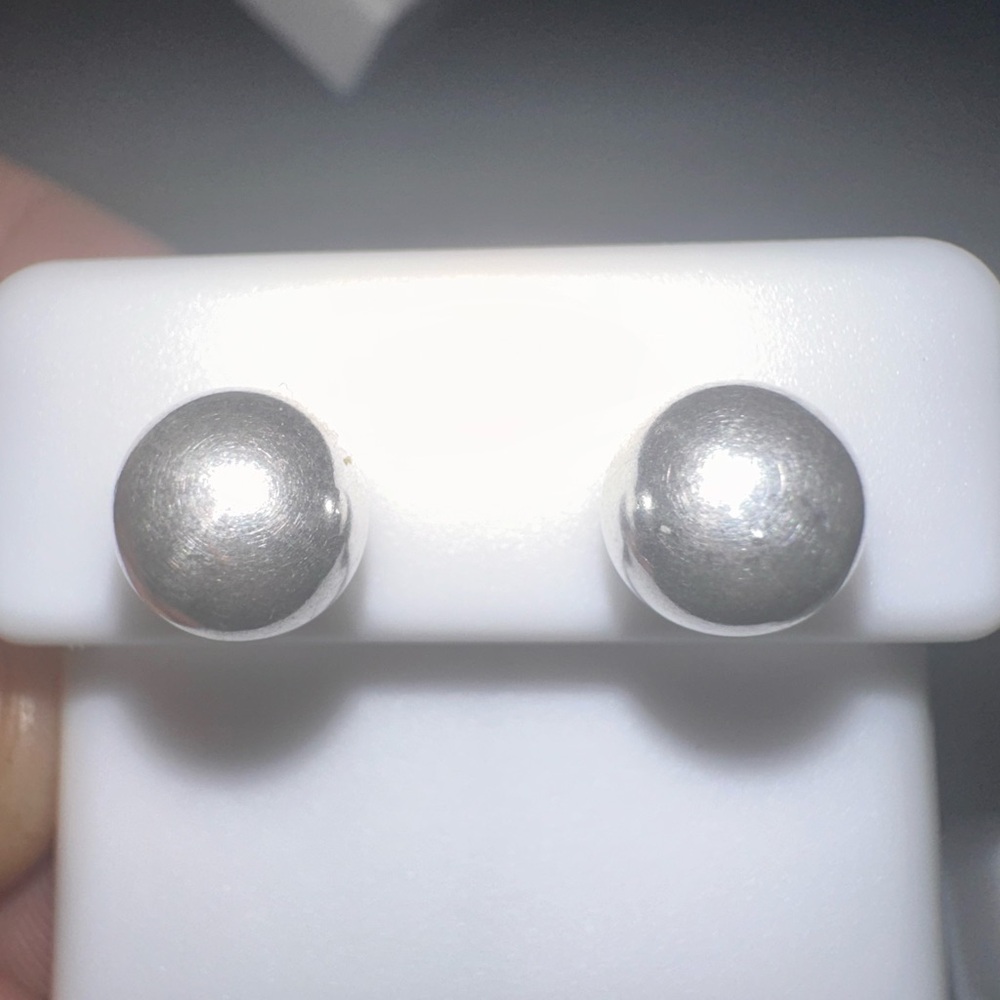 Large 925 STERLING SILVER Stud Earrings